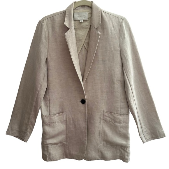 BROCHU WALKER LEE LINEN BLAZER SIZE SMALL - Picture 3 of 13